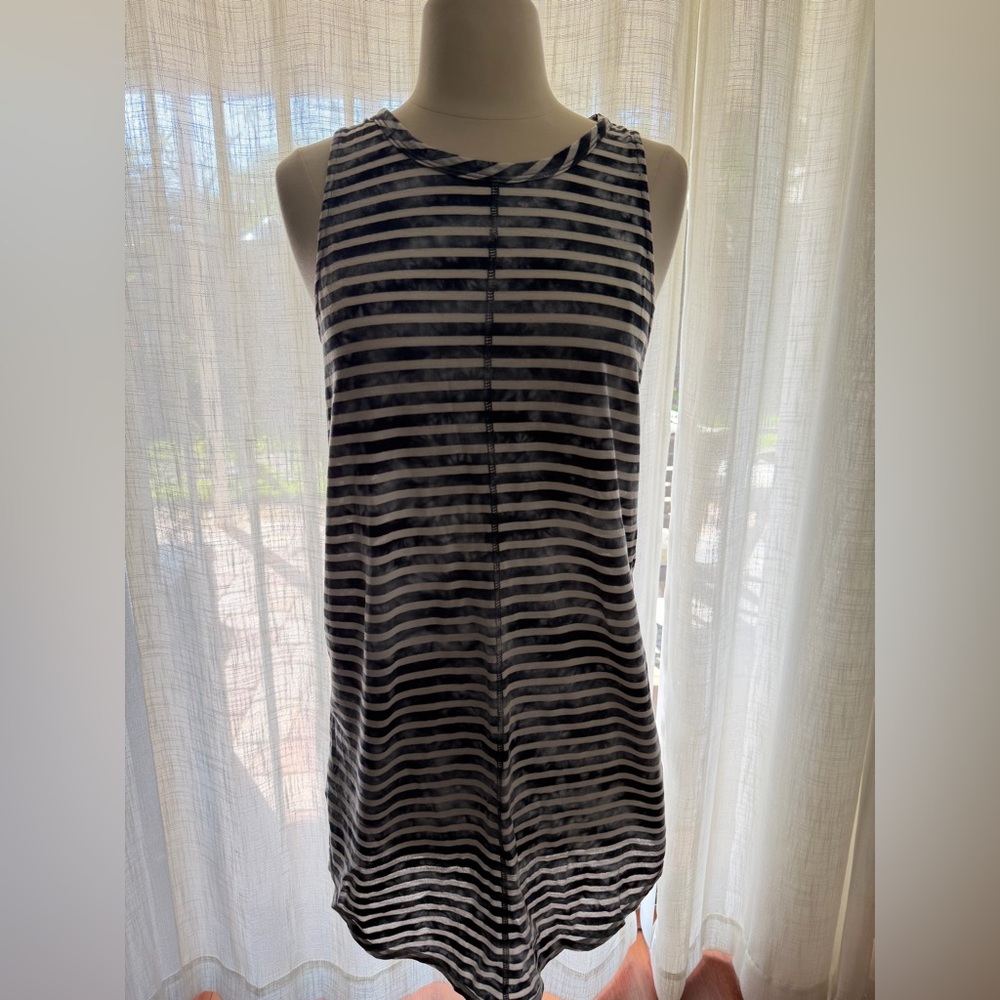Vans Navy-White Striped Sleeveless Dress-Coverup M